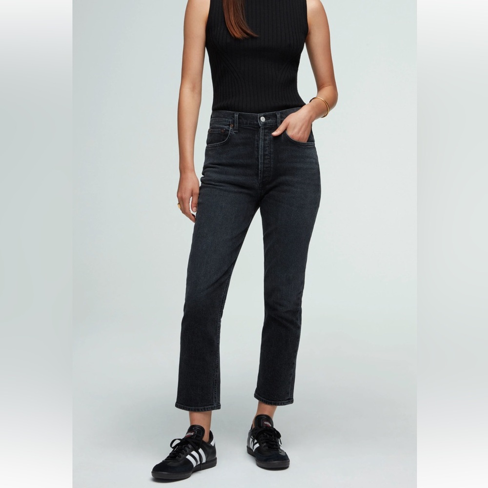 Agolde High Rise Black Jeans